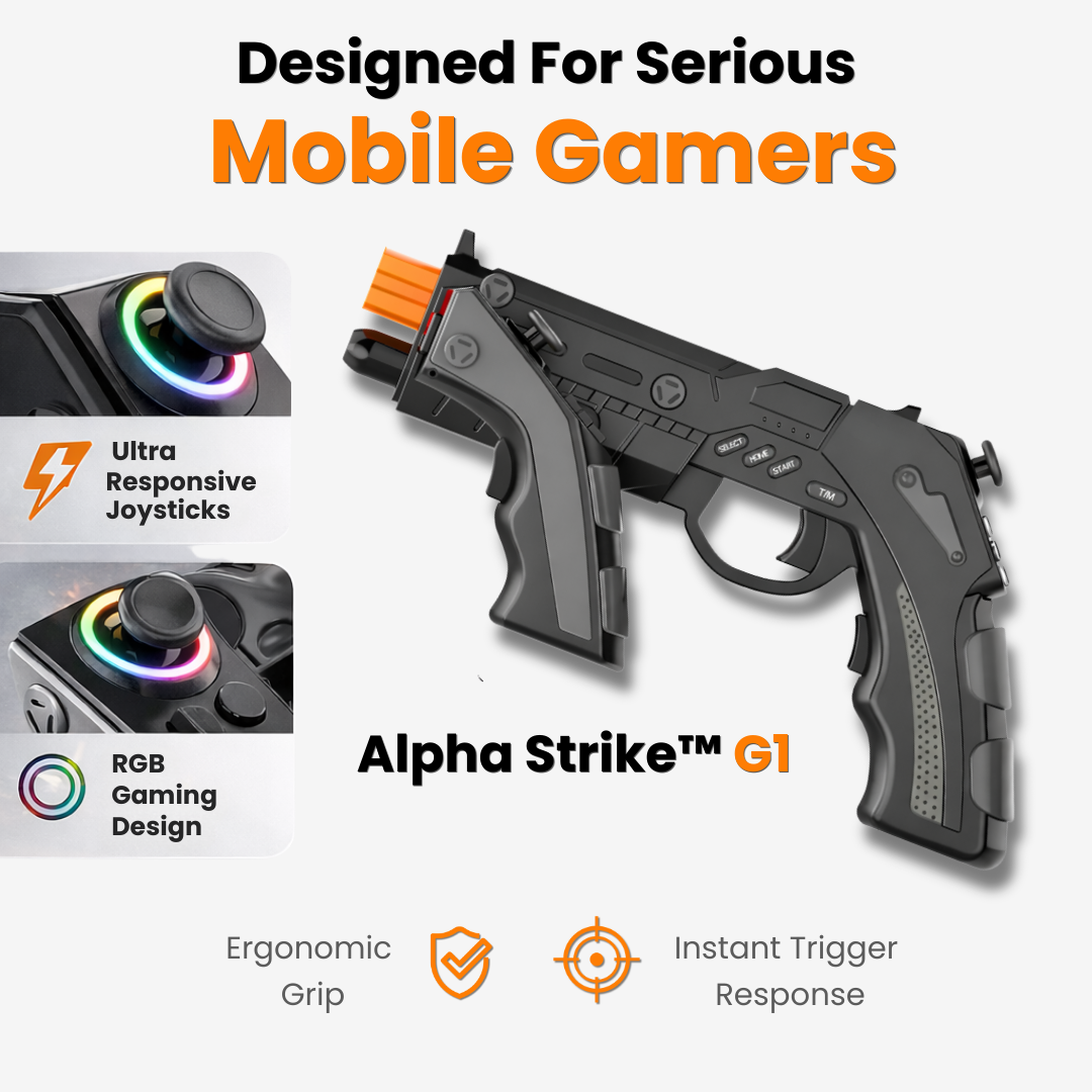 Alpha Core Controllers Alpha Strike™ G1 Pro Mobile FPS Controller – Alpha Controllers
